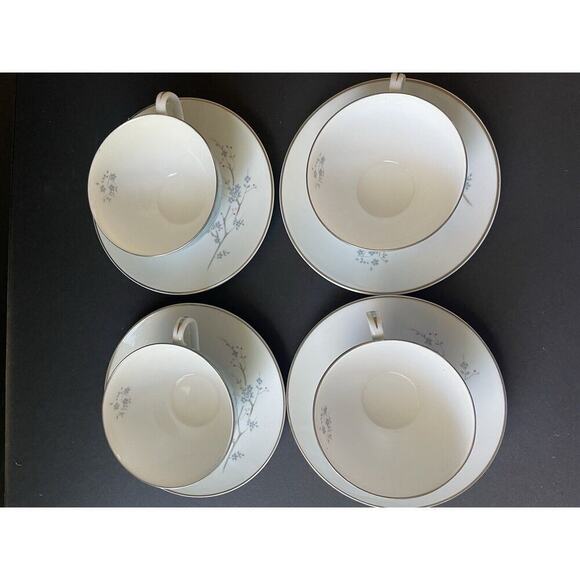 Royal Dalton Bone China Summer Song Cup/Saucer Made In England Set (4) H4949 - Picture 2 of 16